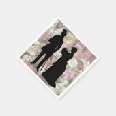 Victoriaans paar servet (Hoek)