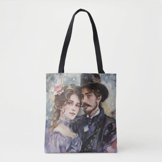 Victoriaans Paar Tote Bag (Voorkant)