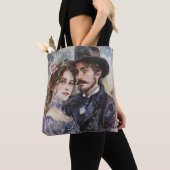 Victoriaans Paar Tote Bag (Dichtbij)