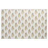 Victoriaans Paar Vintage Kerststof Stof (Fat Quarter)