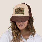 Victoriaans paard met Apple Cart Trucker Pet (In situ)