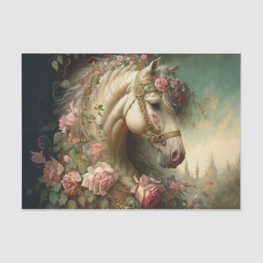 Victoriaans paard tissuepapier (Voorkant)