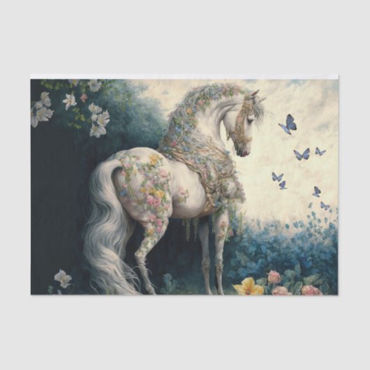 Victoriaans paard tissuepapier (Voorkant)