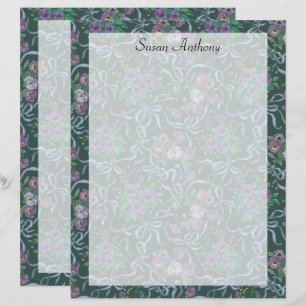 Victoriaans  Paars Pansieblauw Koolstofpapier