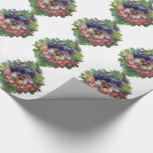 Victoriaans Paars Pansy Bouquet voor Moederdag Cadeaupapier (Hoek)