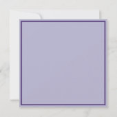  Victoriaans Paars Pansy Steel Blue Ribbon Kaart (Achterkant)