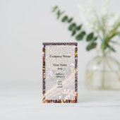 Victoriaans paars visitekaartje (Staand voorkant)