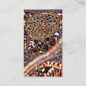 Victoriaans paars visitekaartje (Achterkant)