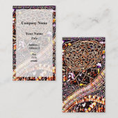 Victoriaans paars visitekaartje (Voorkant / Achterkant)