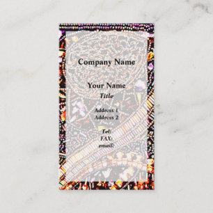 Victoriaans paars visitekaartje