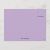  Victoriaans paarse engel paasgroet Feestdagenkaart (Achterkant)