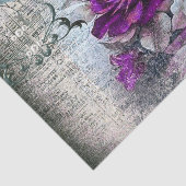 Victoriaans Paarse roze roze rode ephemera ontkopp Tissuepapier (Detail)