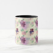 Victoriaans Paarse Steampunk-Petten Ververen Skull Mok (Midden)