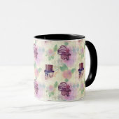 Victoriaans Paarse Steampunk-Petten Ververen Skull Mok (Voorkant rechts)