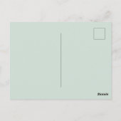 Victoriaans Paarse Vloeiende Ivy sparen de Datum Briefkaart (Achterkant)