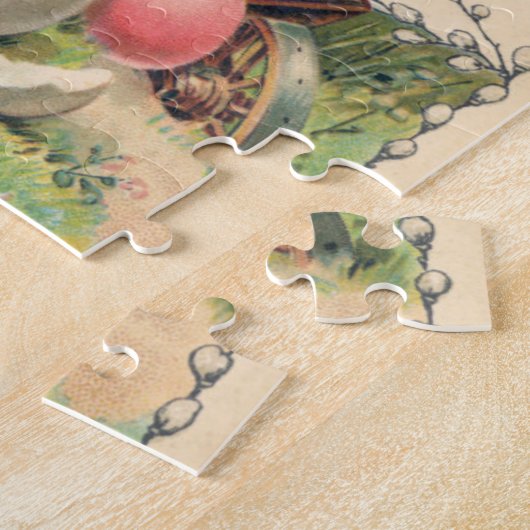  Victoriaans paasbegroetingen met gnome Legpuzzel (Zijkant)