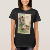  Victoriaans paasbegroetingen met gnome T-shirt (Voorkant)
