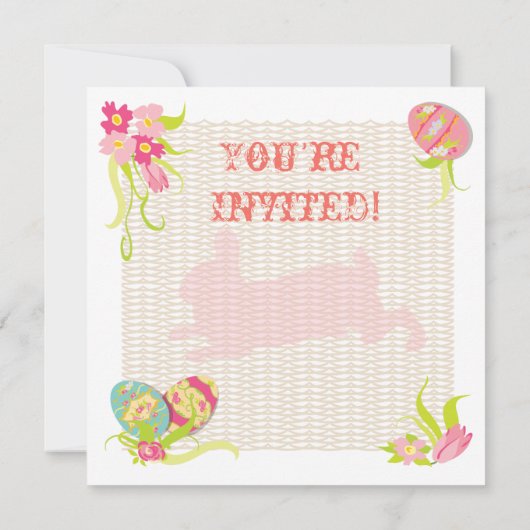 Victoriaans Paasbrunch-uitnodigingen Kaart (Achterkant)