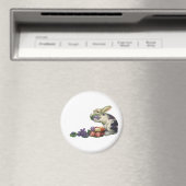  Victoriaans paasbundel, eieren en bloemen Magneet (Insitu (Vaatwasser))