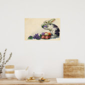  Victoriaans paasbundel, eieren en bloemen Poster (Keuken)