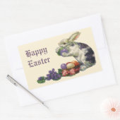  Victoriaans paasbundel, eieren en bloemen Rechthoekige Sticker (Envelop)