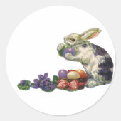 Victoriaans paasbundel, eieren en bloemen Ronde Sticker (Voorkant)