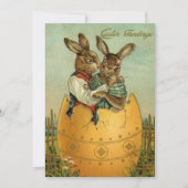  Victoriaans paasbundels in een goudeieren Kaart (Voorkant)