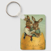  Victoriaans paasbundels in een goudeieren Sleutelhanger (Voorkant)