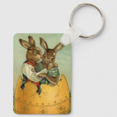  Victoriaans paasbundels in een goudeieren Sleutelhanger (Achterkant)