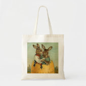 Victoriaans paasbundels in een goudeieren Tote Bag (Voorkant)