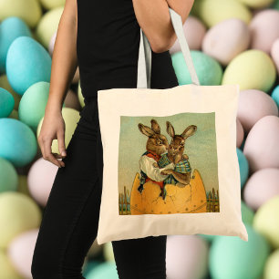 Victoriaans paasbundels in een goudeieren Tote Bag