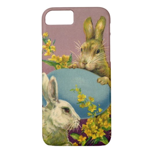 Victoriaans paasbundels met blauwe eieren Case-Mate iPhone Case (Achterkant)