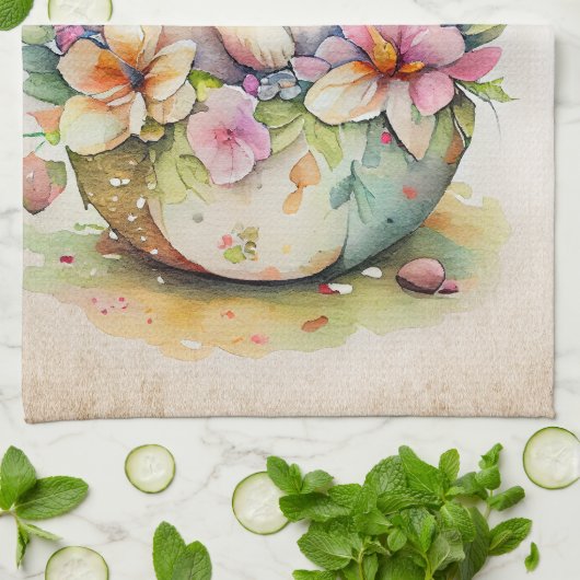 Victoriaans paasbunny theedoek (Gevouwen)