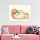 Victoriaans paaschic en eicel canvas afdruk (Insitu (Woonkamer))