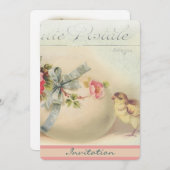 Victoriaans paaschic en eicel kaart (Voorkant / Achterkant)