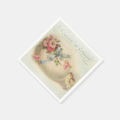 Victoriaans paaschic en eicel servetten (Hoek)