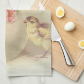 Victoriaans paaschic en eicel theedoek (Quarter Fold)