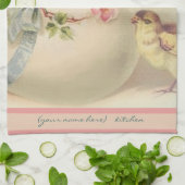 Victoriaans paaschic en eicel theedoek (Gevouwen)