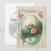 Victoriaans paaseiertante kaart (Voorkant / Achterkant)