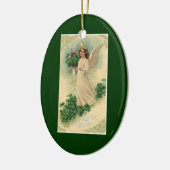  Victoriaans paasengel met bloemen Keramisch Ornament (Links)