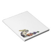 Victoriaans paashaas, bloemen en eitjes Notitieblok (Schuin)