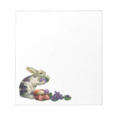  Victoriaans paashaas, bloemen en eitjes Notitieblok (Voorkant)