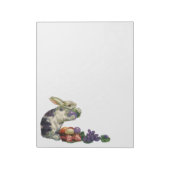 Victoriaans paashaas, bloemen en eitjes Notitieblok (Linkerzijde)