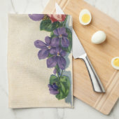 Victoriaans paashaas, bloemen en eitjes Theedoek (Quarter Fold)