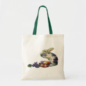Victoriaans paashaas, bloemen en eitjes Tote Bag (Voorkant)