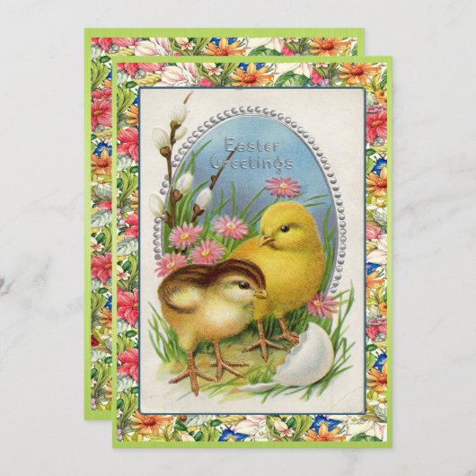 Victoriaans  paaskip kaart (Voorkant / Achterkant)