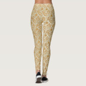 Victoriaans paisley bladpatroon leggings (Achterkant)