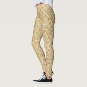 Victoriaans paisley bladpatroon leggings (Links)