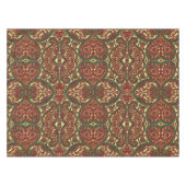 Victoriaans paisley patroon elegant rood groen gou tafelkleed (Voorkant (Horizontaal))