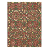 Victoriaans paisley patroon elegant rood groen gou tafelkleed (Voorkant)